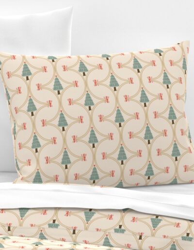 Merry Little Christmas Fabric Pillow Case