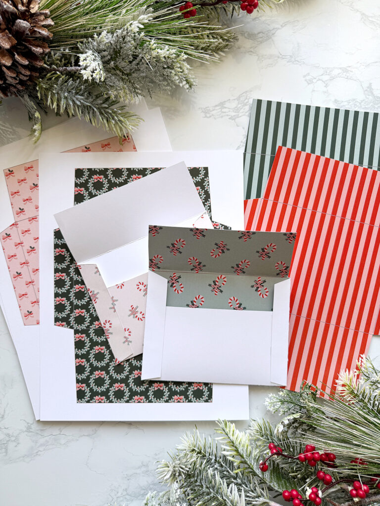Merry Little Christmas Printable Paper Crafting Kits Envelopes Sincerely Yours Kimberly
