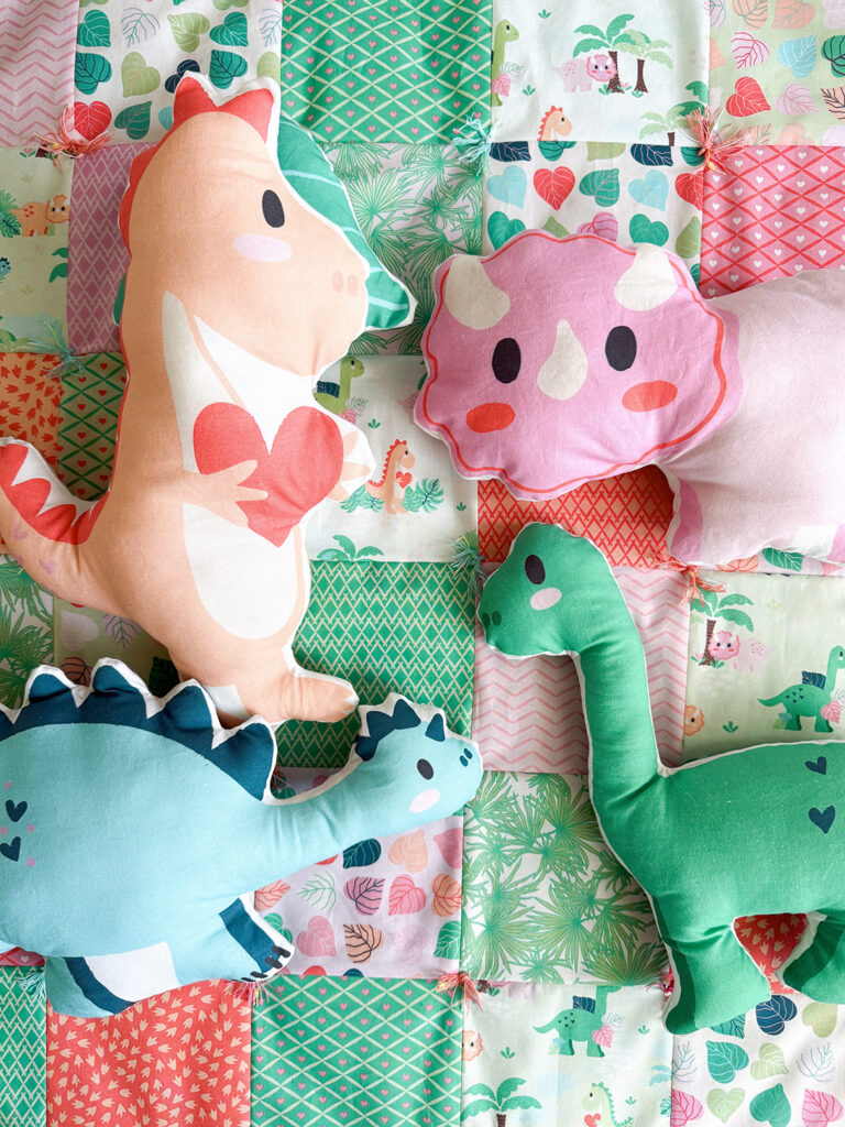 Sweetasaurus Snuggles Dino Friends Cut and Sew Plush All
